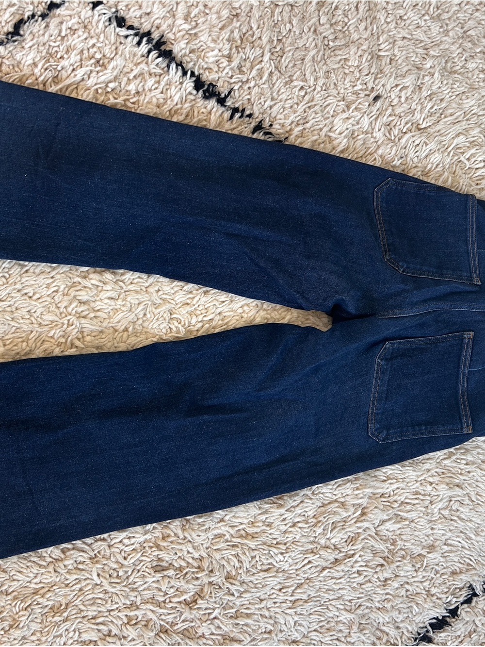 Zara Women's High-Rise Wide Leg Jeans in Dark Blue - Picture 3 of 3